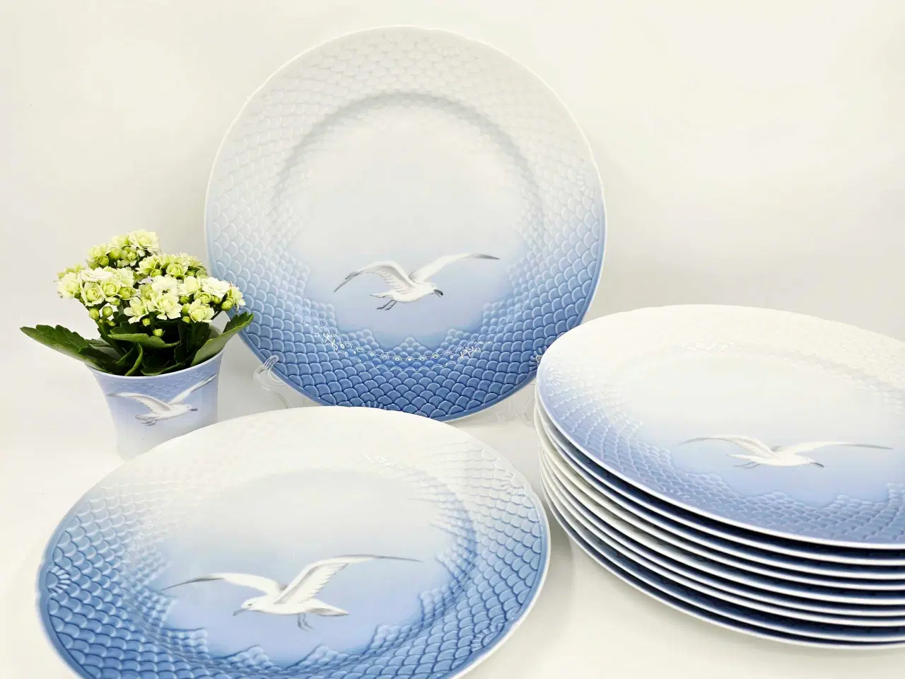 Billede 1 - Mågestel Dækketallerken uden guldkant Porcelæn