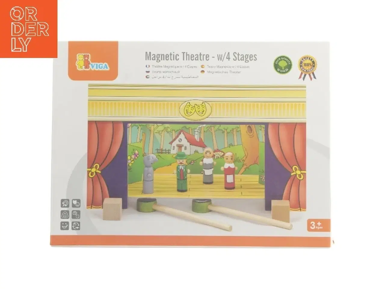 Billede 1 - Magnetisk teater med 4 scener (str. 33,5x25 cm)