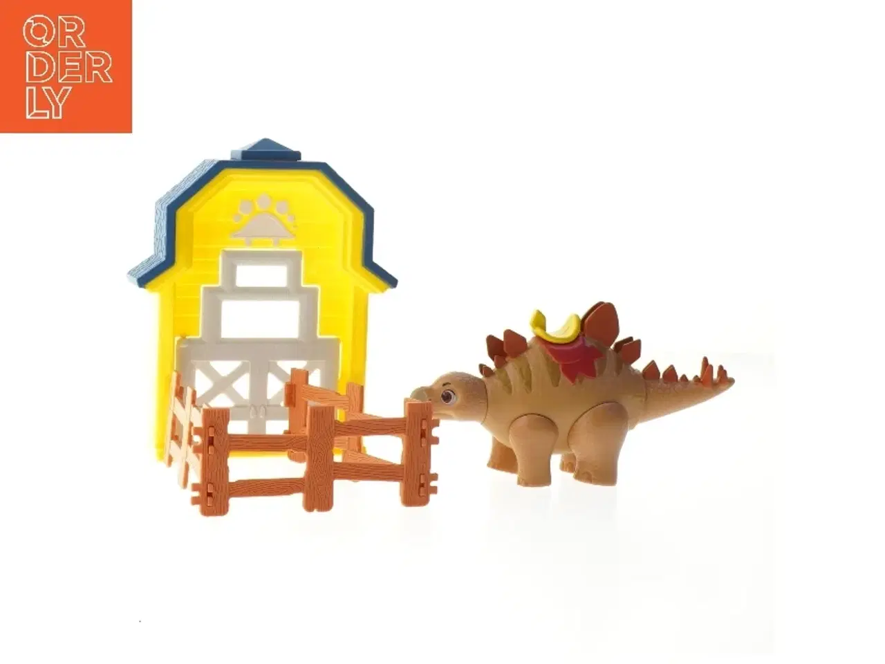 Billede 1 - Dino Ranch stegosaurus dinosaur med hegn - købt hos BR