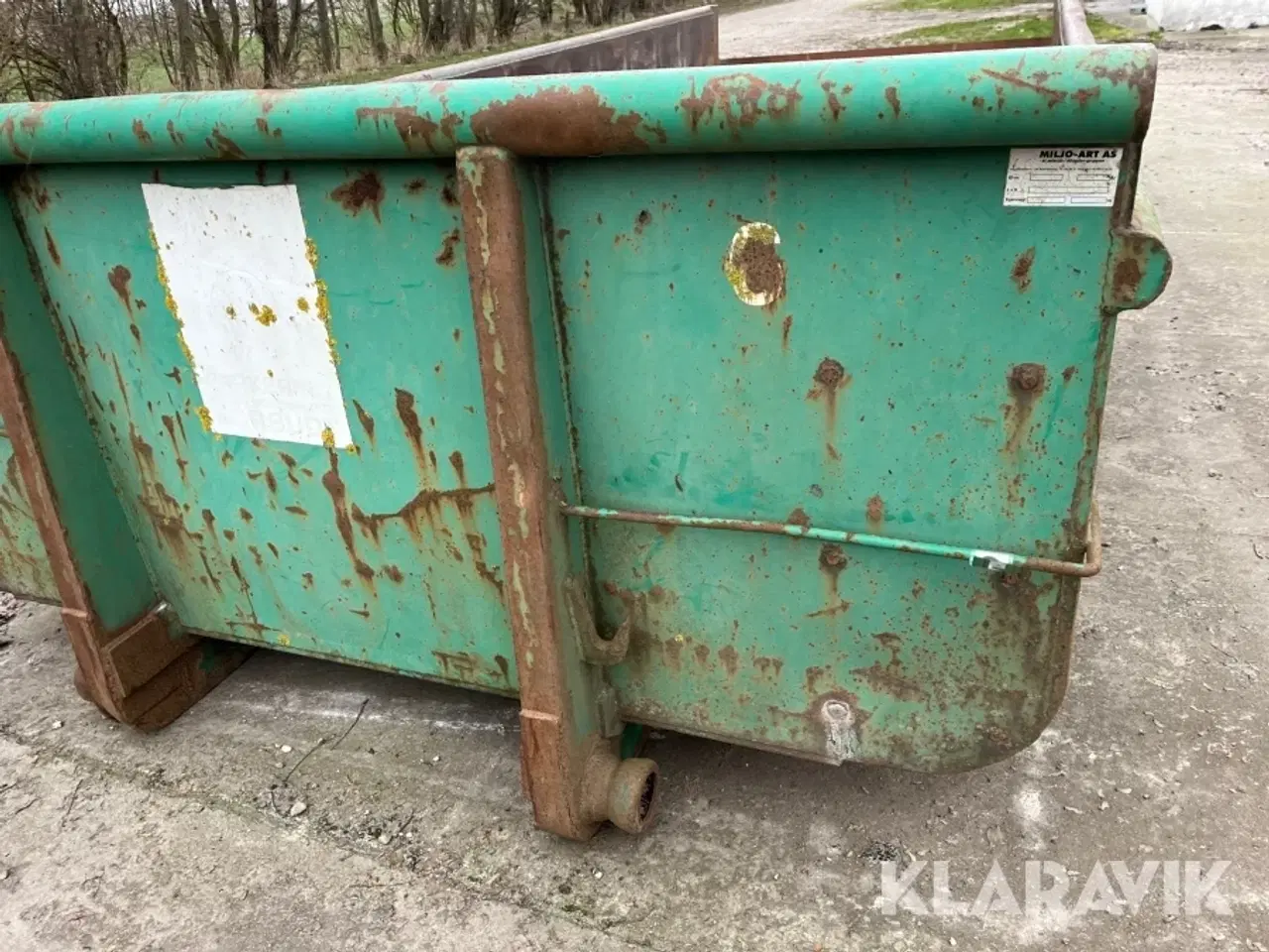 Billede 11 - Container til wirehejs Miljø-Art med hydraulisk bagsmæk