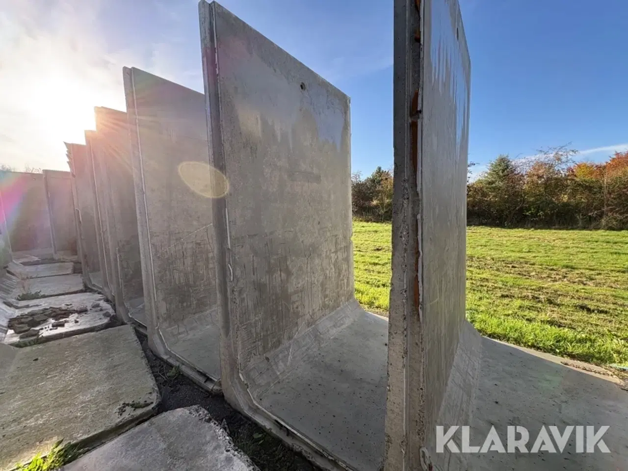 Billede 5 - Beton skillevægge fra kornlager anslået 81 styk.