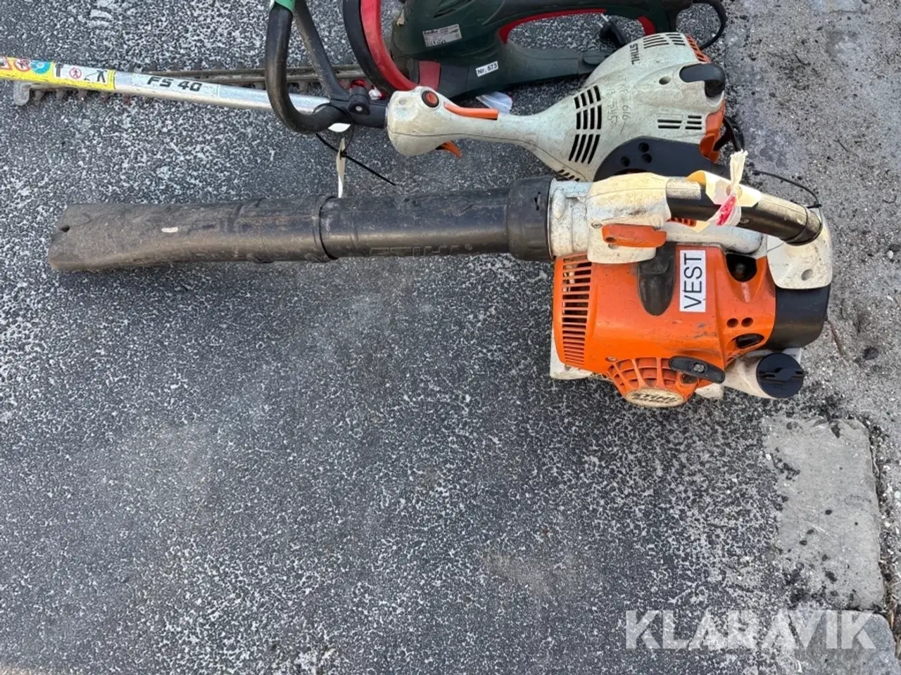 Billede 4 - Løvblæser, hækkeklipper og græstrimmer STIHL,metabo