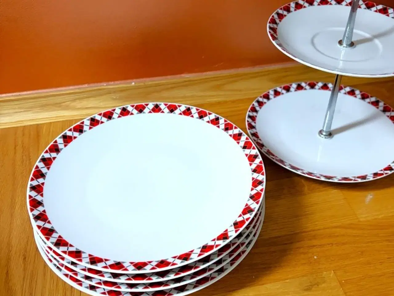 Billede 6 - Etagere - kagefad - i to etager. 