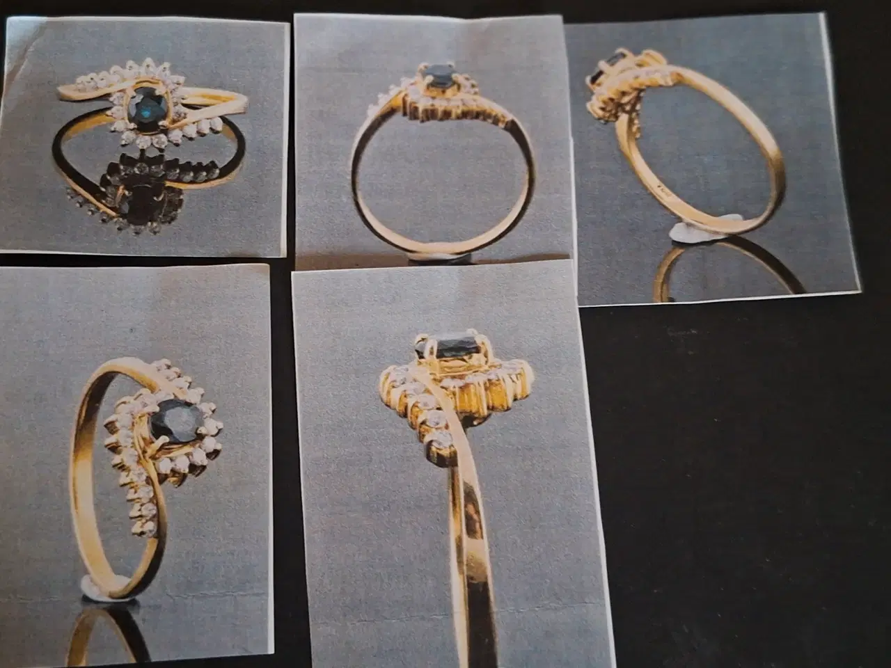 Billede 4 - Safir og diamant ring 18 kt. guld
