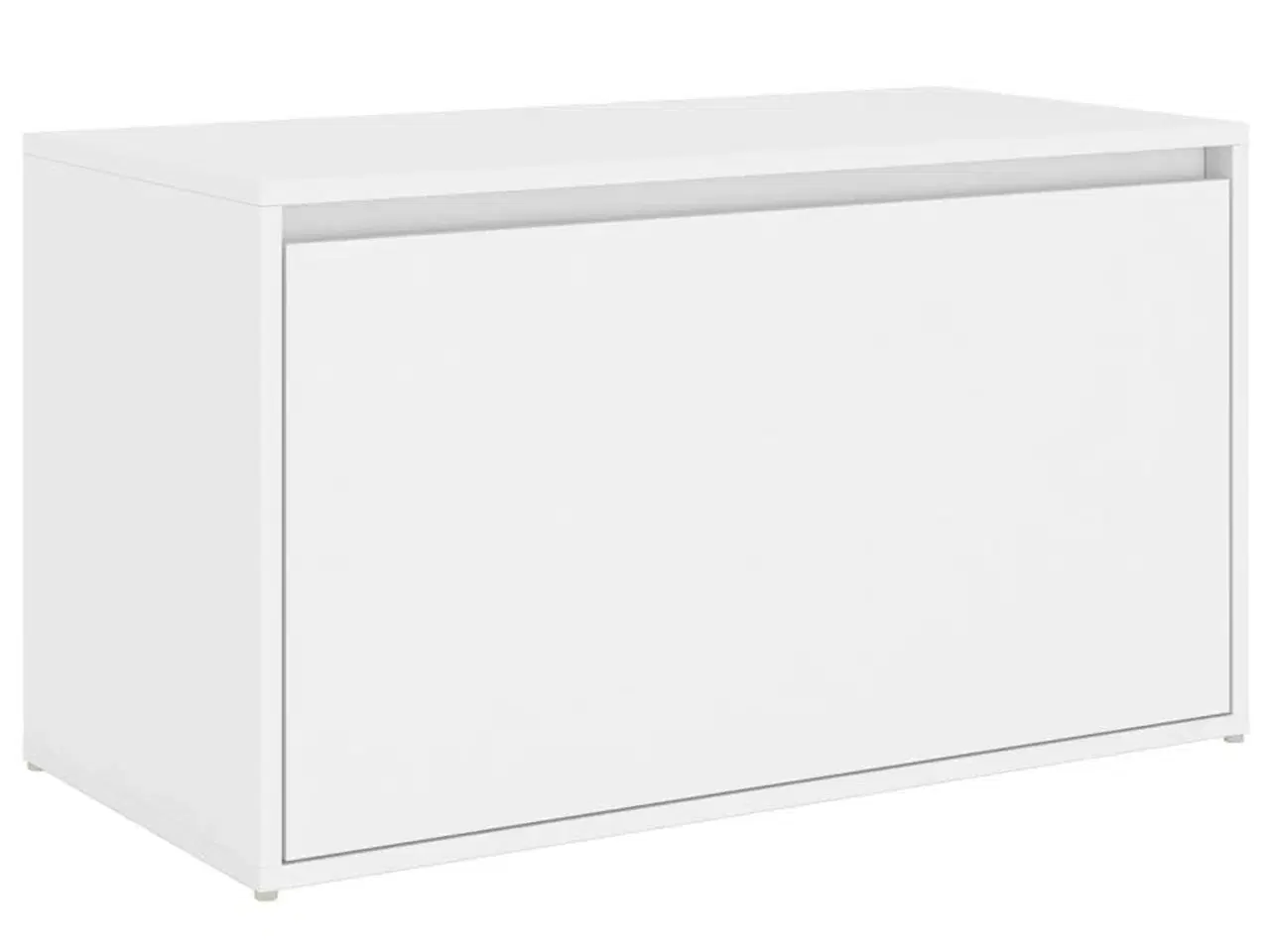 Billede 2 - Entrébænk 80x40x45 cm konstrueret træ hvid