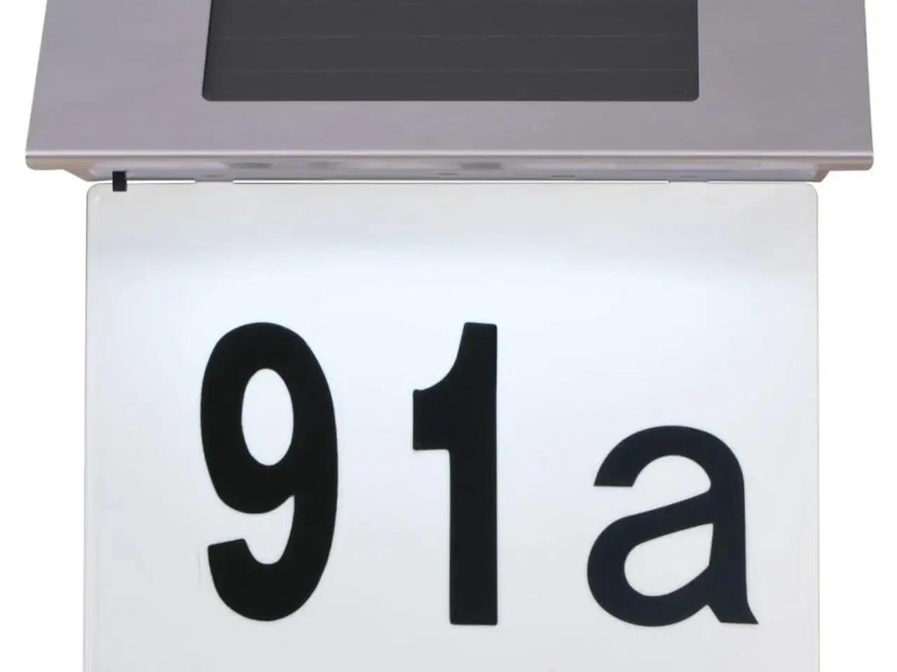 Billede 5 - Soldrevet husnummerlampe LED rustfrit stål