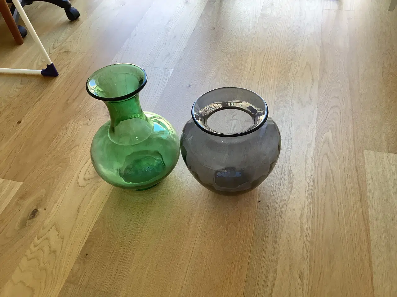 Billede 1 - Gulvvaser grøn og blågrå 