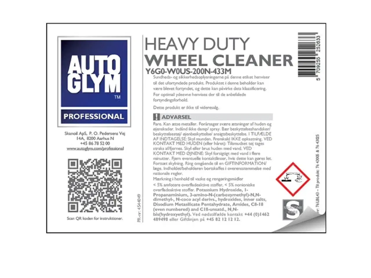 Billede 1 - Label Autoglym Heavy Duty Acid Free Wheel Cleaner