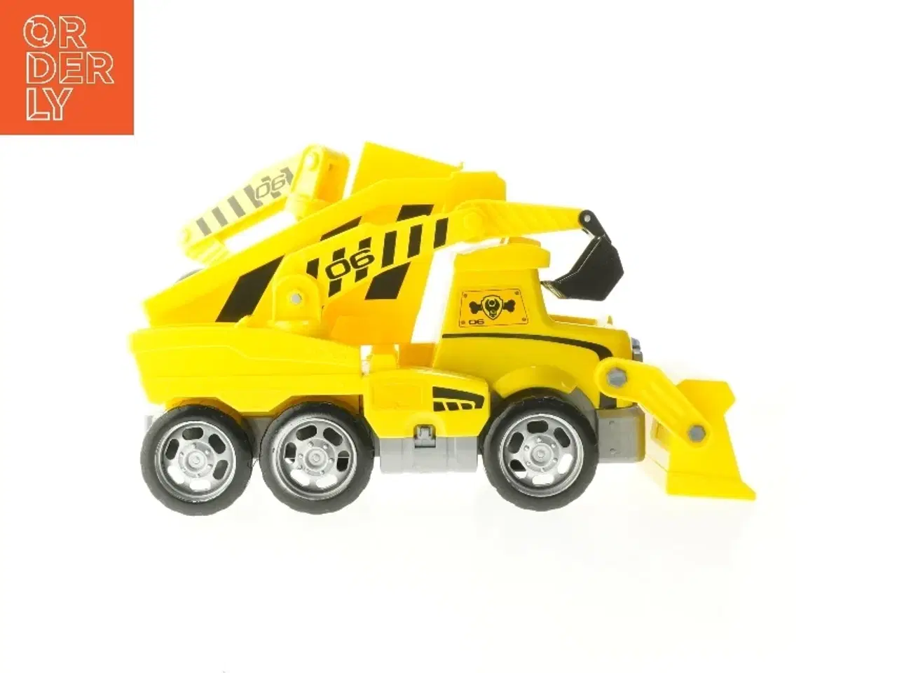 Billede 1 - Paw Patrol stor gul legetøjs gravemaskine (str. 38 cm)