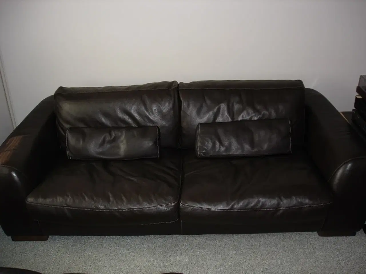 Billede 1 - Stor fed Incanto lædersofa