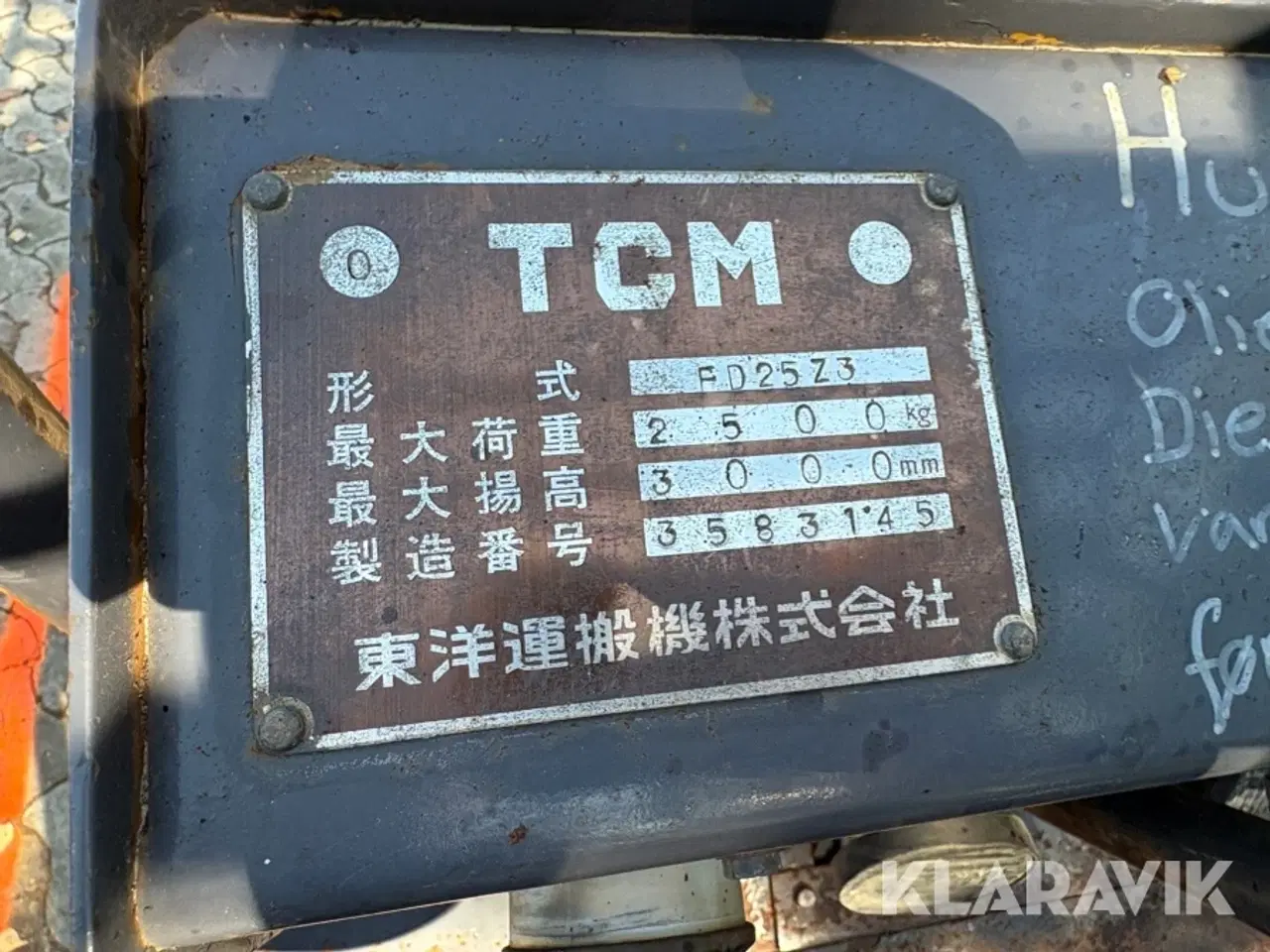 Billede 5 - Truck TCM FD25Z3