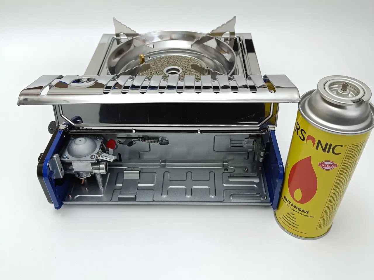 Billede 11 - NY! Gaskomfur KERAMISK BRÆNDE + 4 Dåser