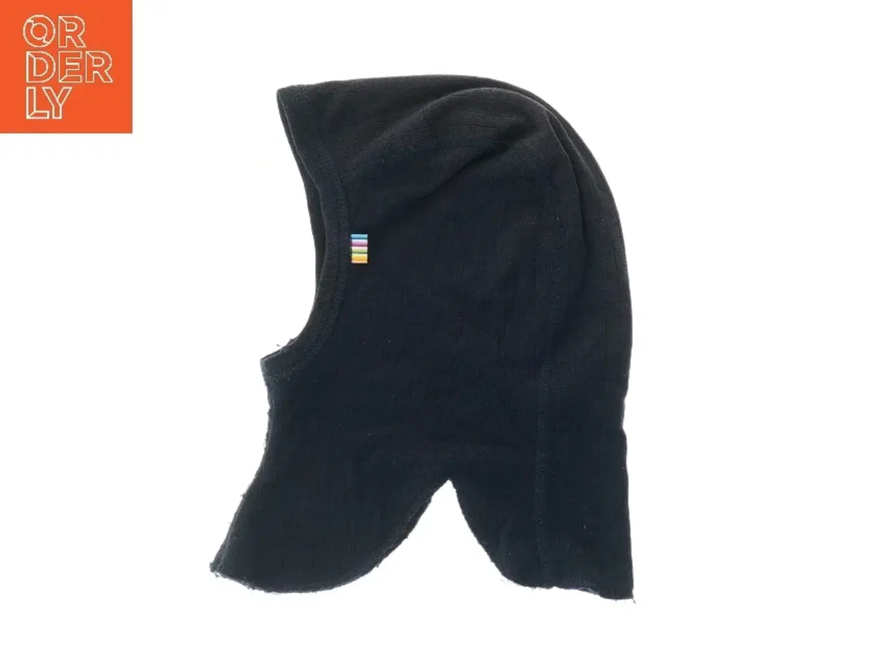 Billede 1 - Sort hue med regnbuemærke (str. 30 cm)