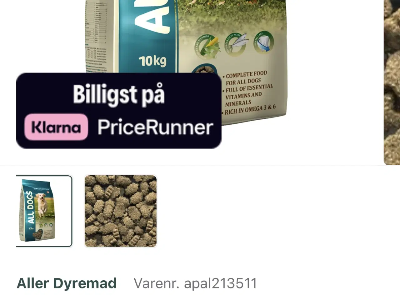 Billede 2 - 2 poser All dogs hundefoder sælges 