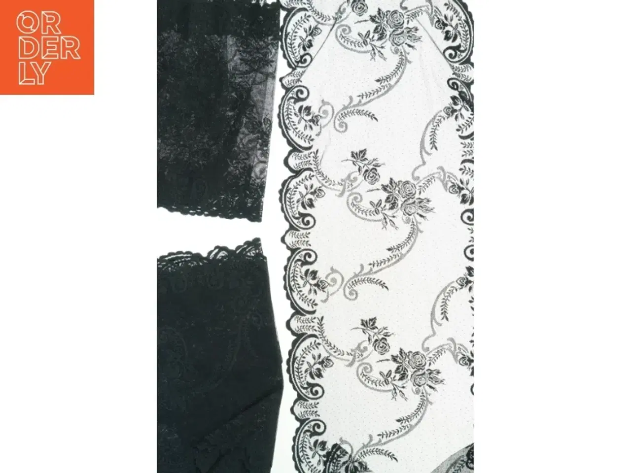 Billede 7 - 3 Sort blonder (str. 215x35 cm)
