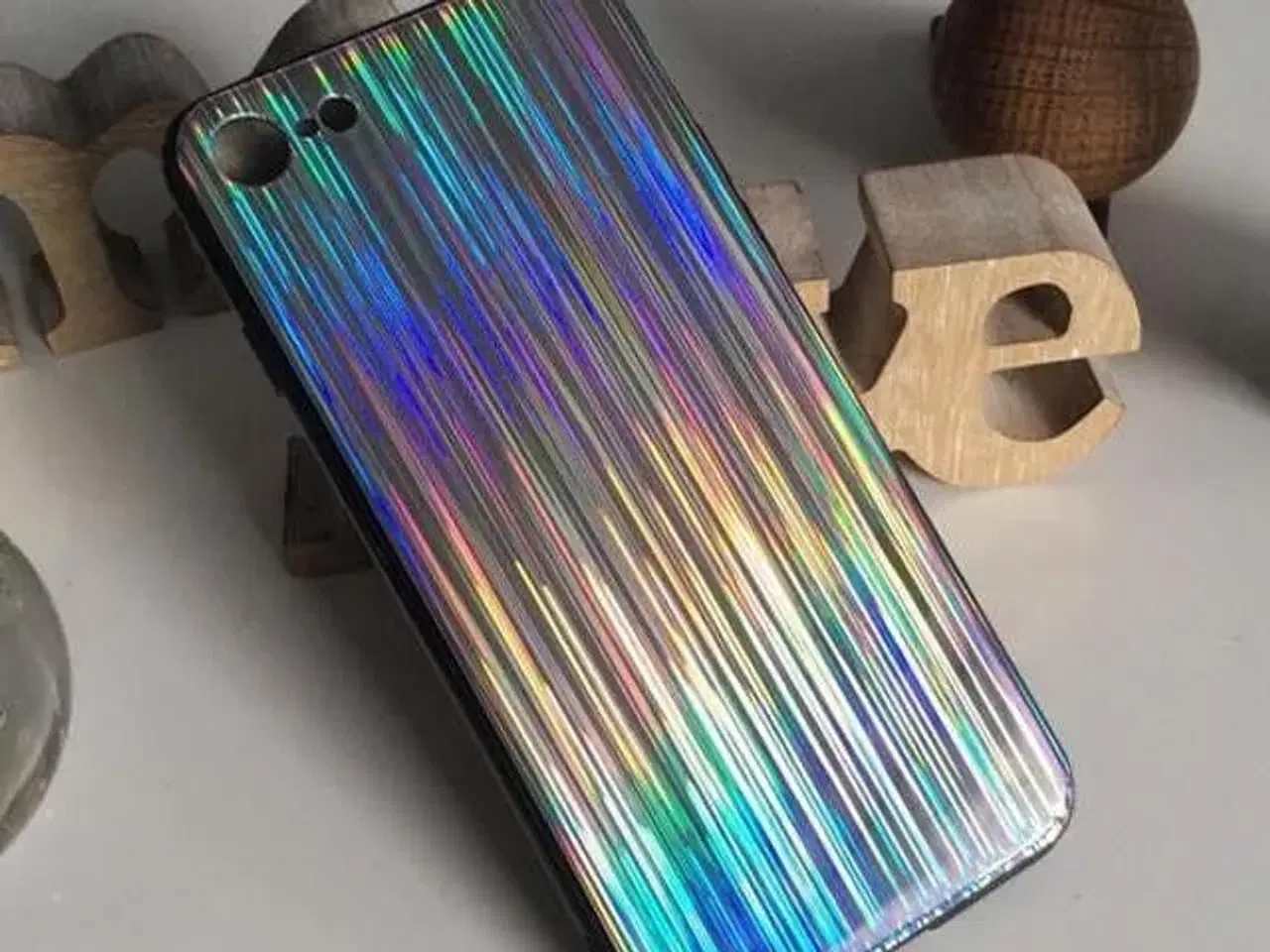 Billede 4 - Holografisk sølv cover iPhone 6 6s SE 2020 7 8 