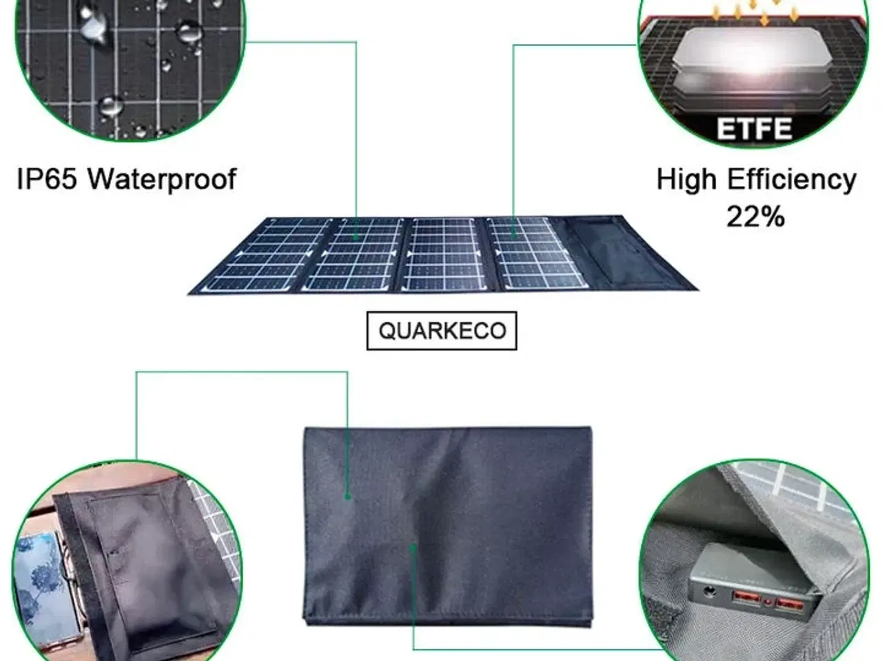 Billede 3 - Sammenklappeligt solpanel 20W