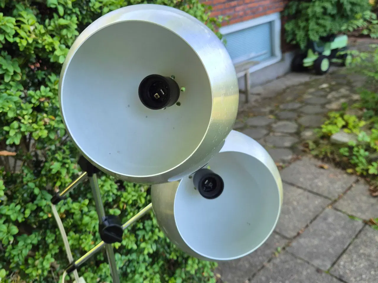 Billede 10 - Retro gulvlampe med to kugleskærme 