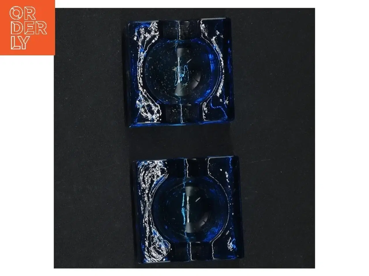 Billede 4 - Blå glaslysestager (str. 5 cm)