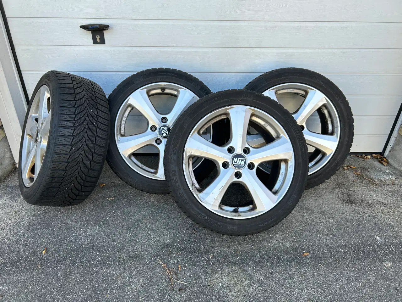 Billede 1 - 17” Alu fælge med vinterdæk