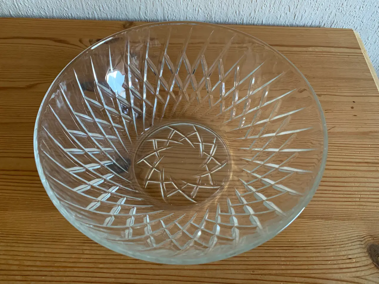 Billede 2 - Krystal skål, stor Ø20 cm, H8 cm - retro