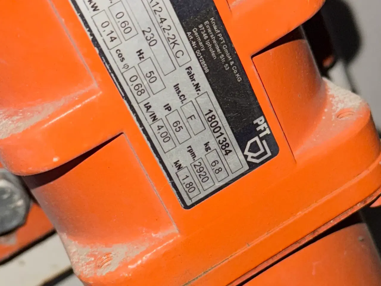 Billede 8 - To PFT HM 106 230V - Tvangsblander med silo