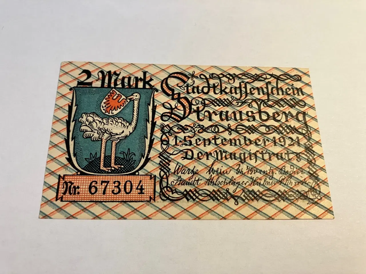 Billede 1 - 2 Mark 1921