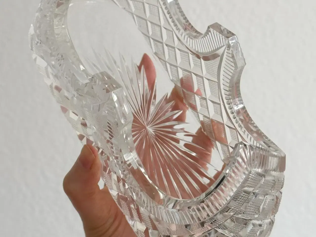 Billede 6 - Jardinière, facetteret krystal