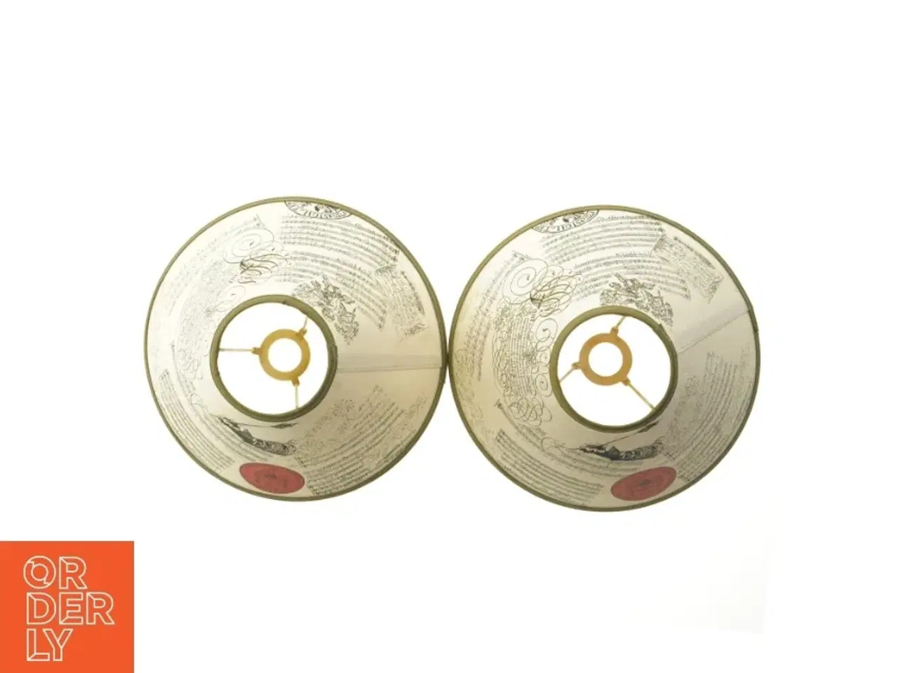 Billede 3 - Lampeskærme med musikalsk design (str. Ø 26 cm)