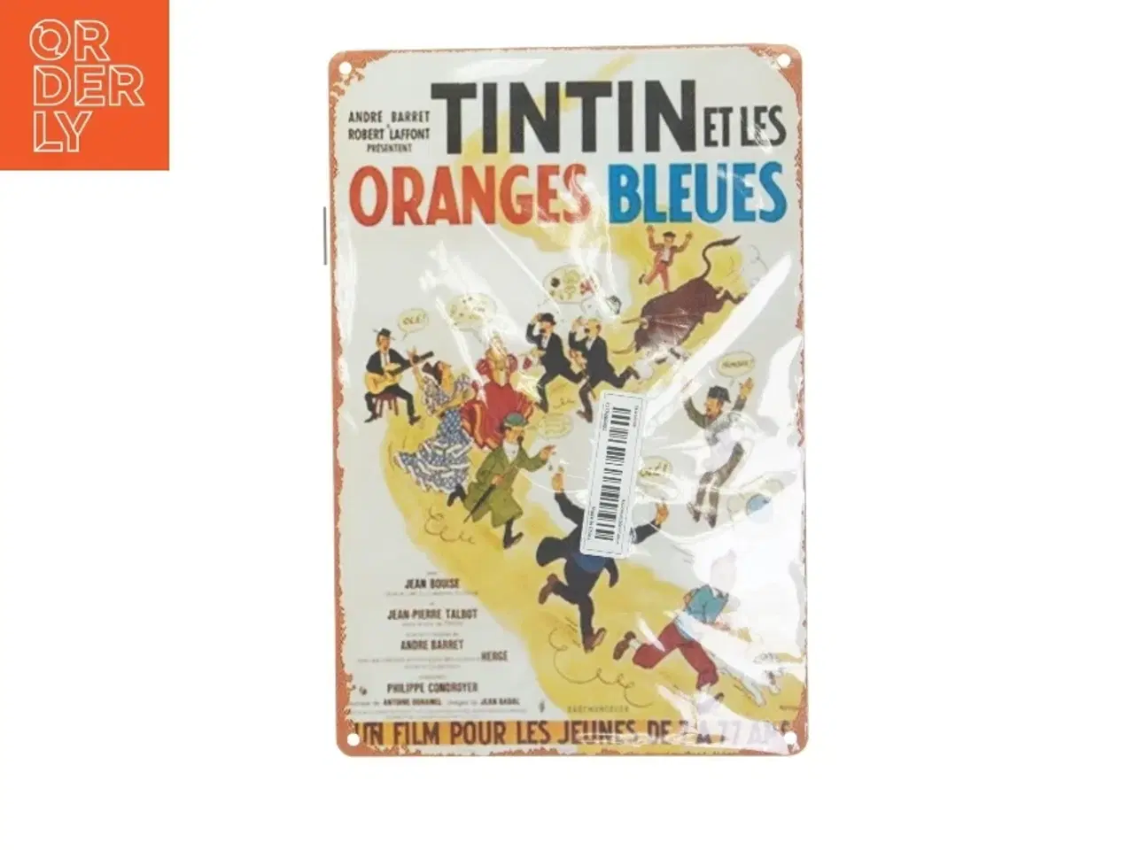 Billede 4 - 4 stk Tintin metal skilte (str. 30x20 cm)