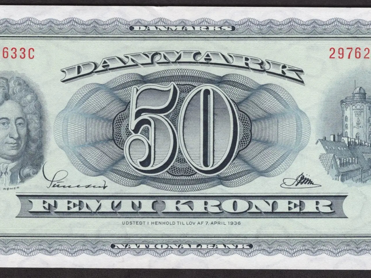Billede 1 - Danmark 50 Kroner A5 1963