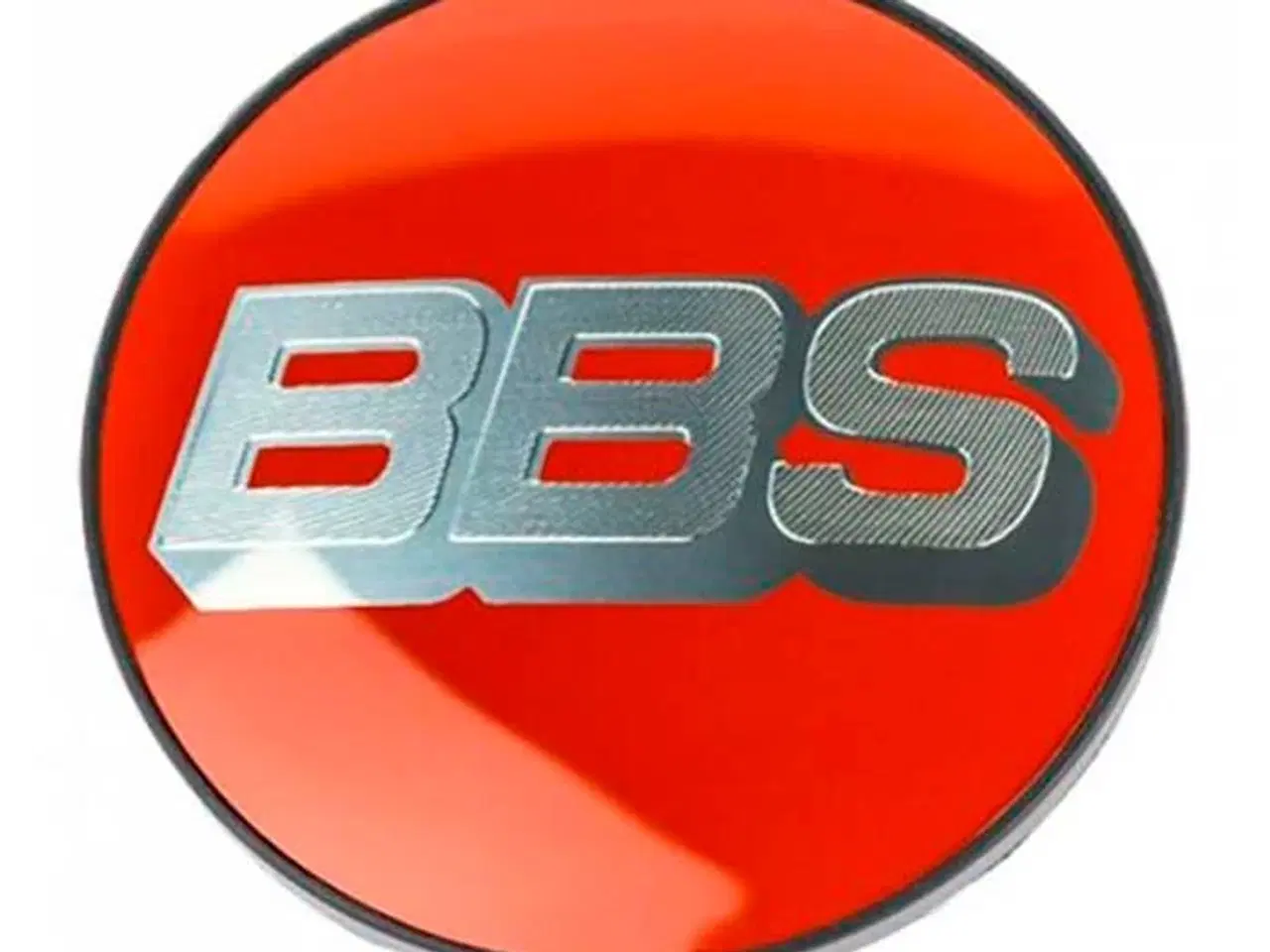 Billede 1 - BBS centerkapsel ø70,6mm sølv/rød nürburgring-edition