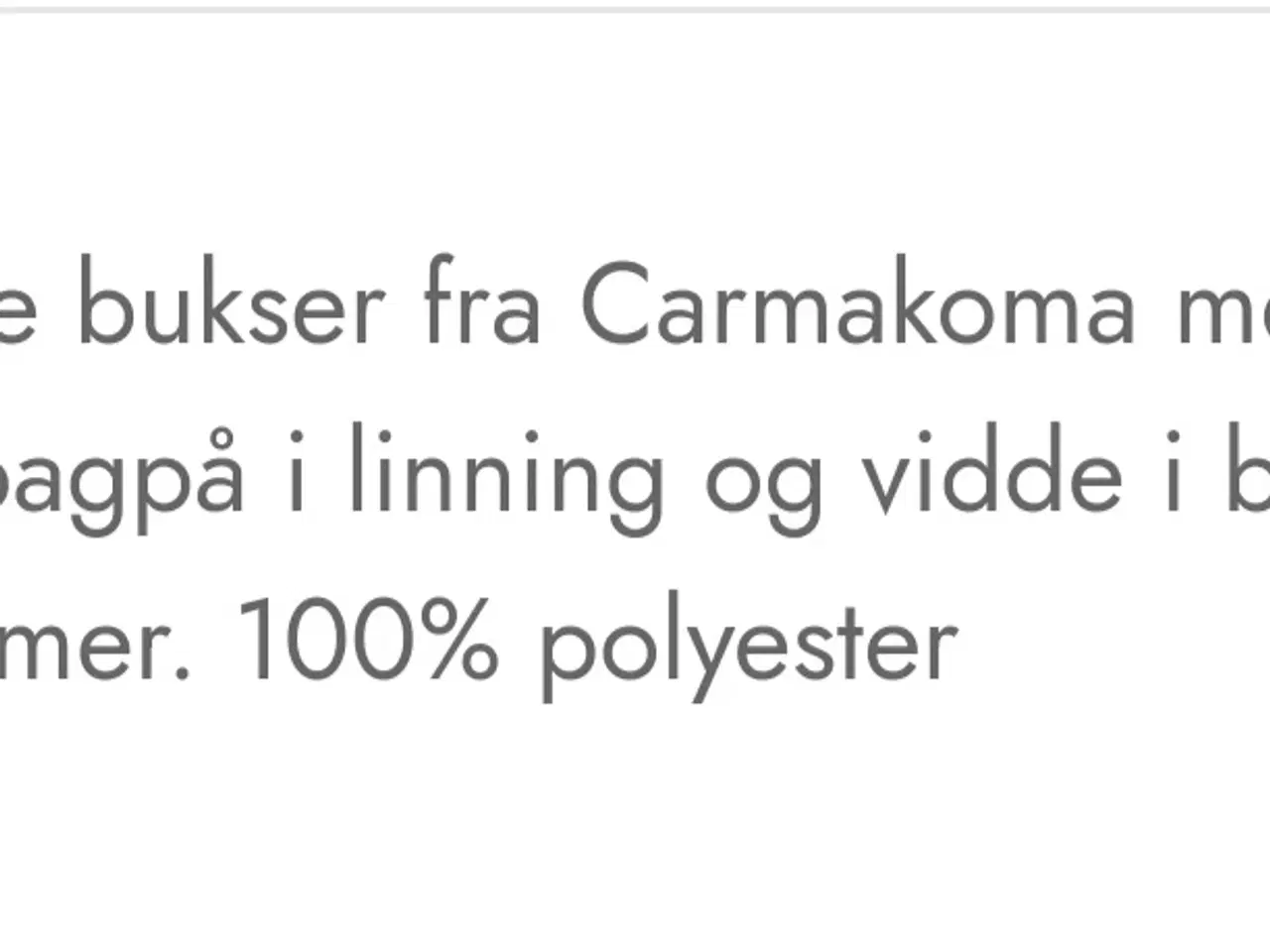 Billede 9 - Bukser fra Camakoma 