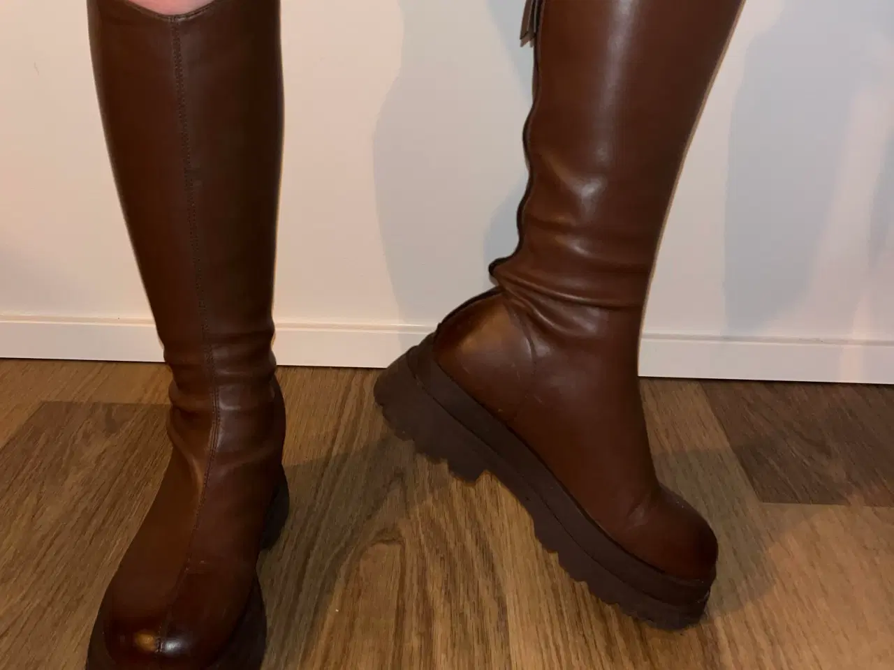 Billede 3 - Brune læderstøvler 