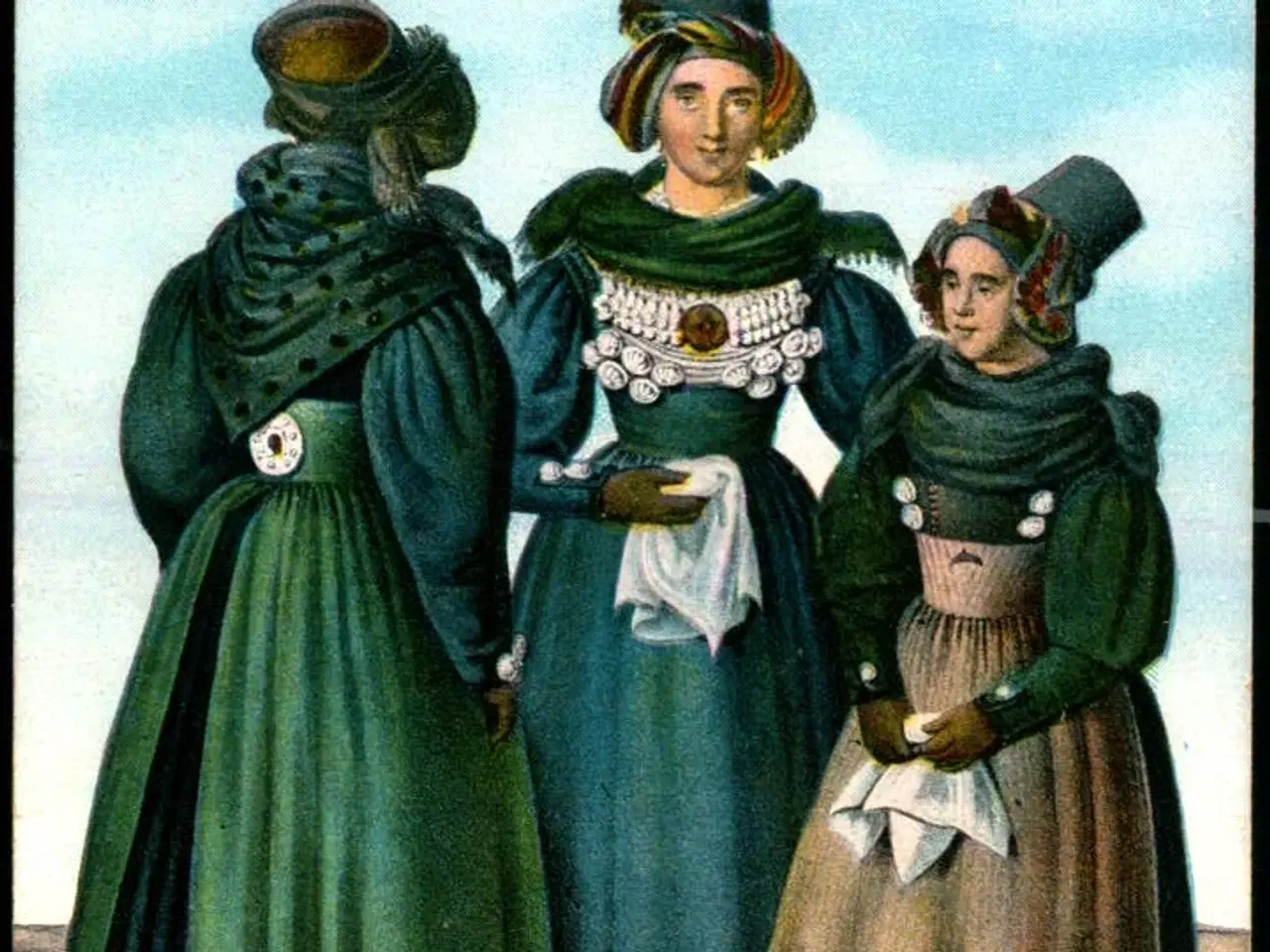 Billede 1 - Frisiske Nationaldragter - C. Biehl 1796 - Ubrugt