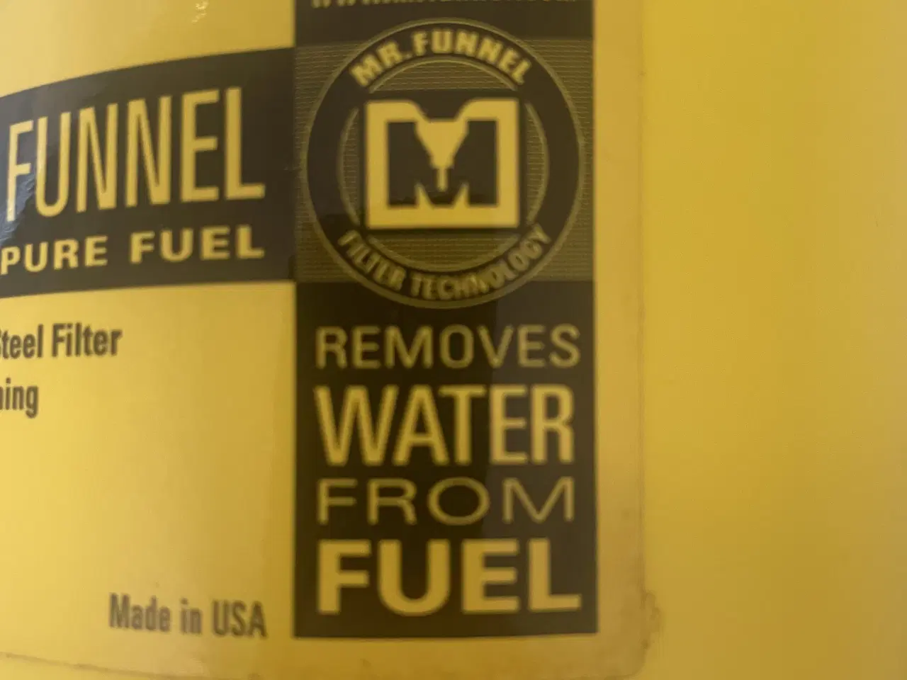 Billede 5 - Tragt med indbygget snavs- og vandfilter 