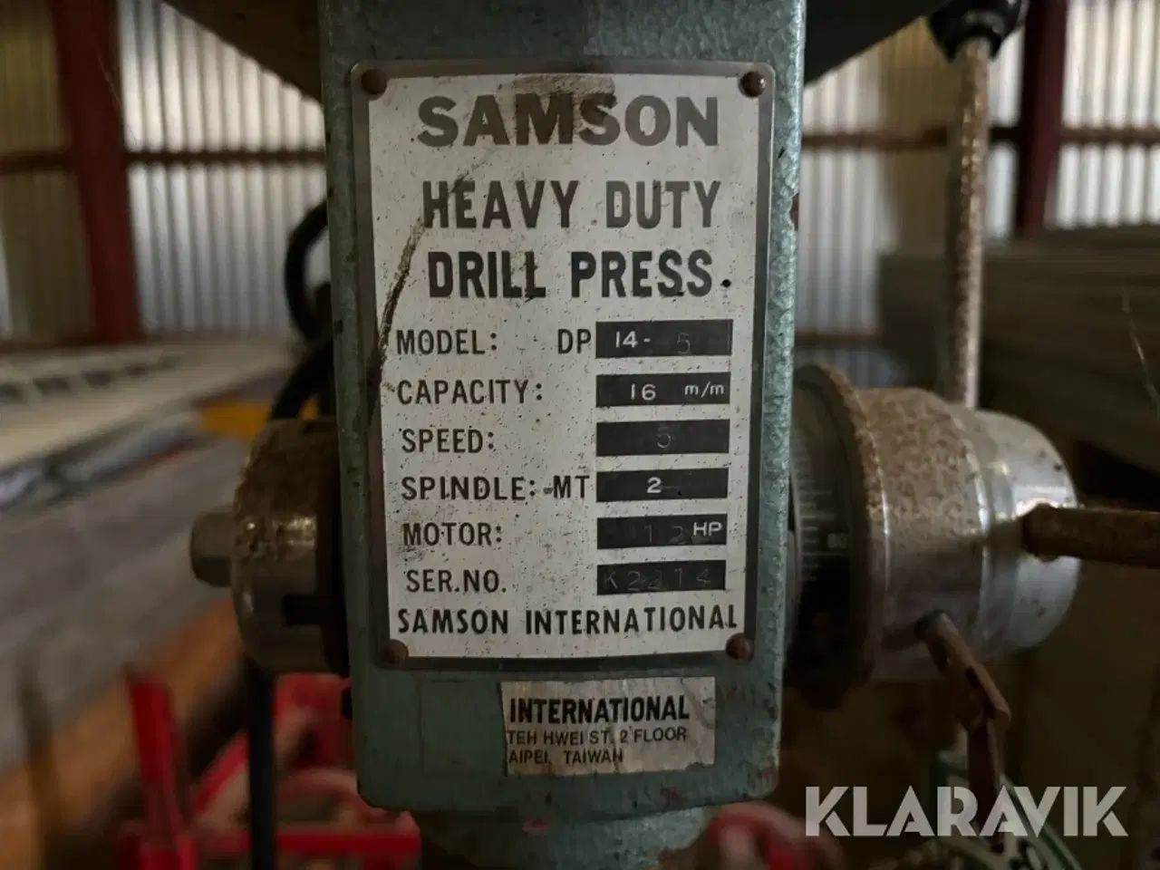 Billede 3 - Søjlebor Samson DP14