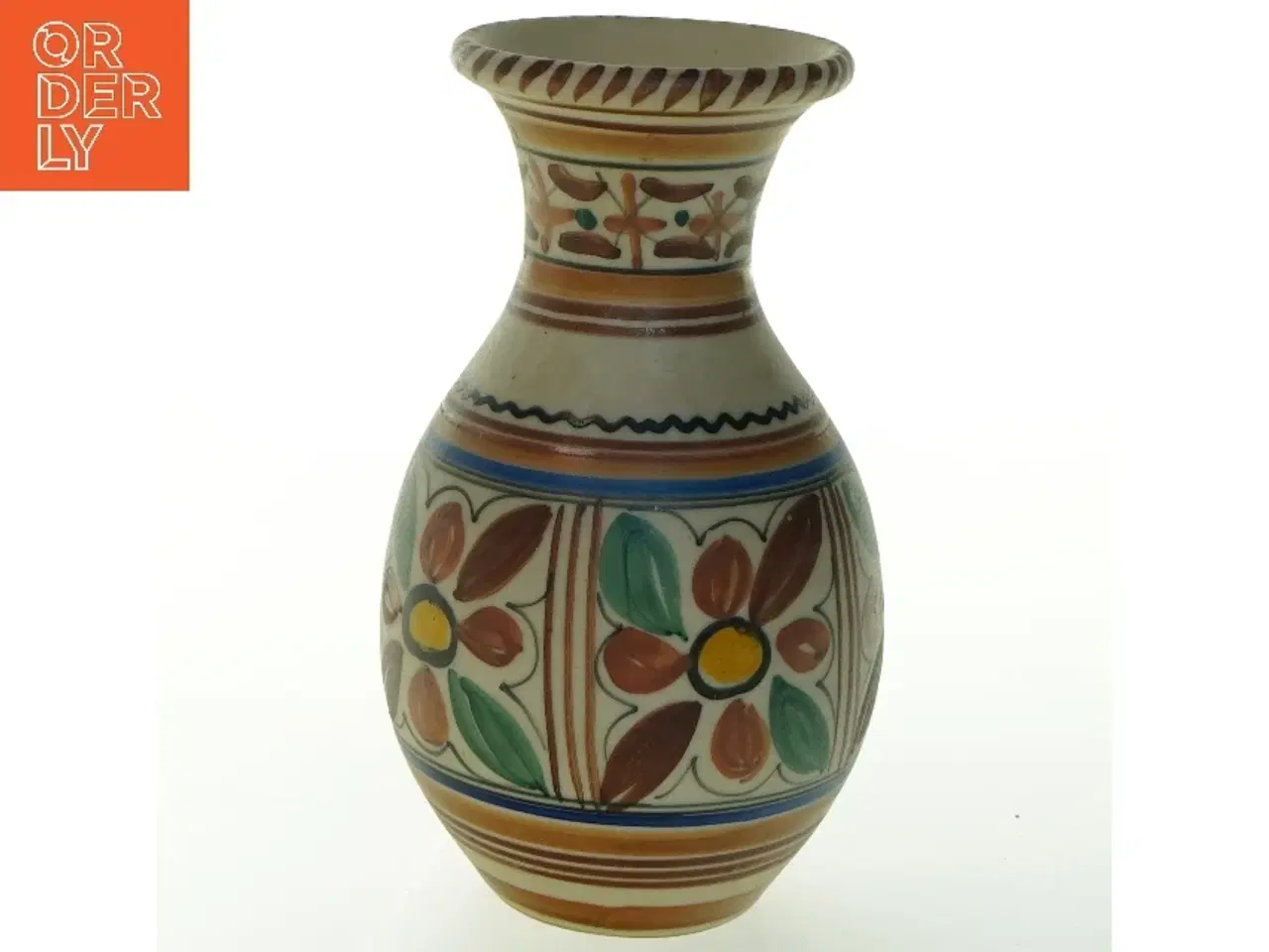 Billede 1 - Keramikvase (str. H. 18,5 cm)