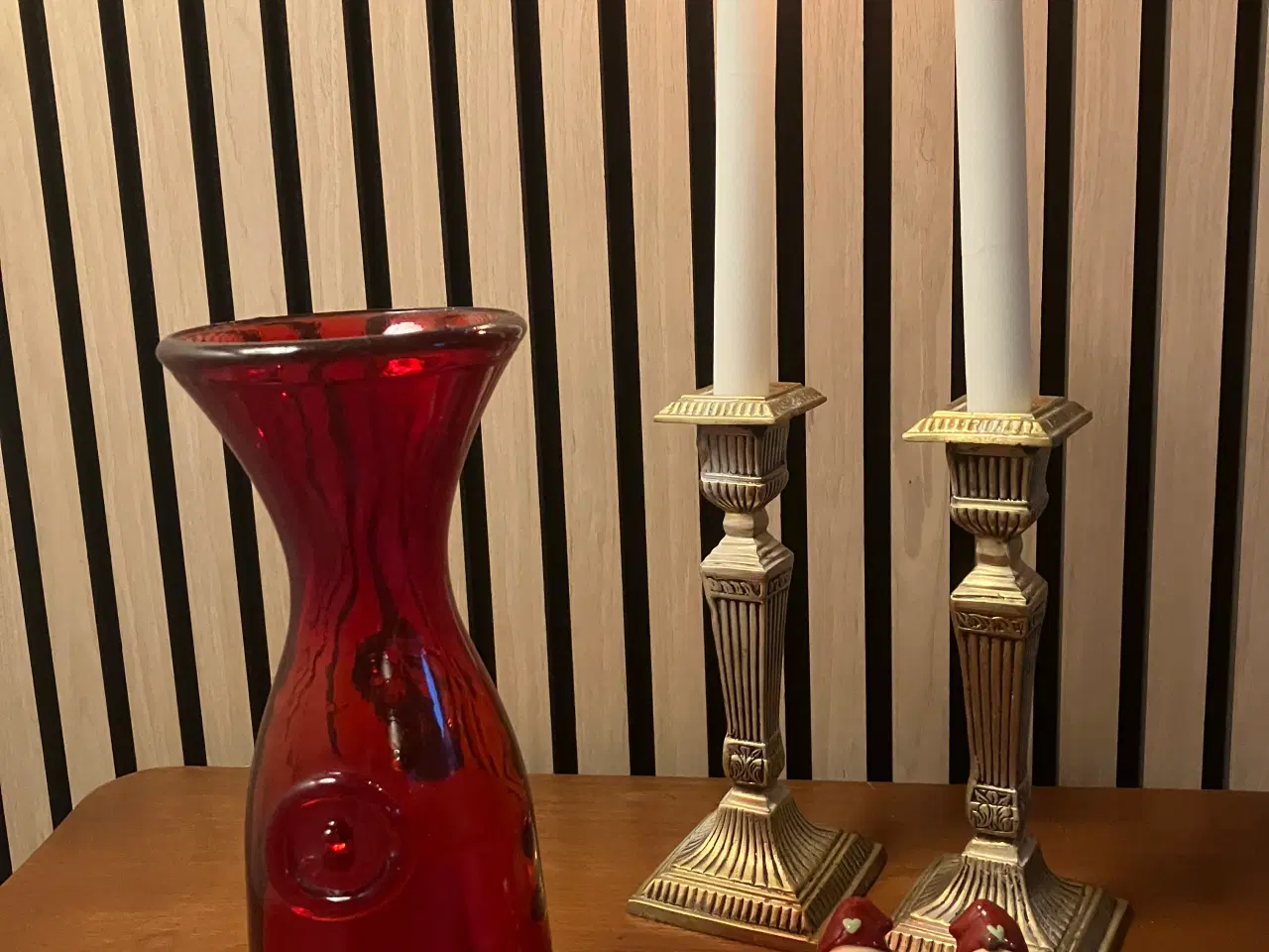 Billede 1 -  Smuk rød karaffel fra Italien