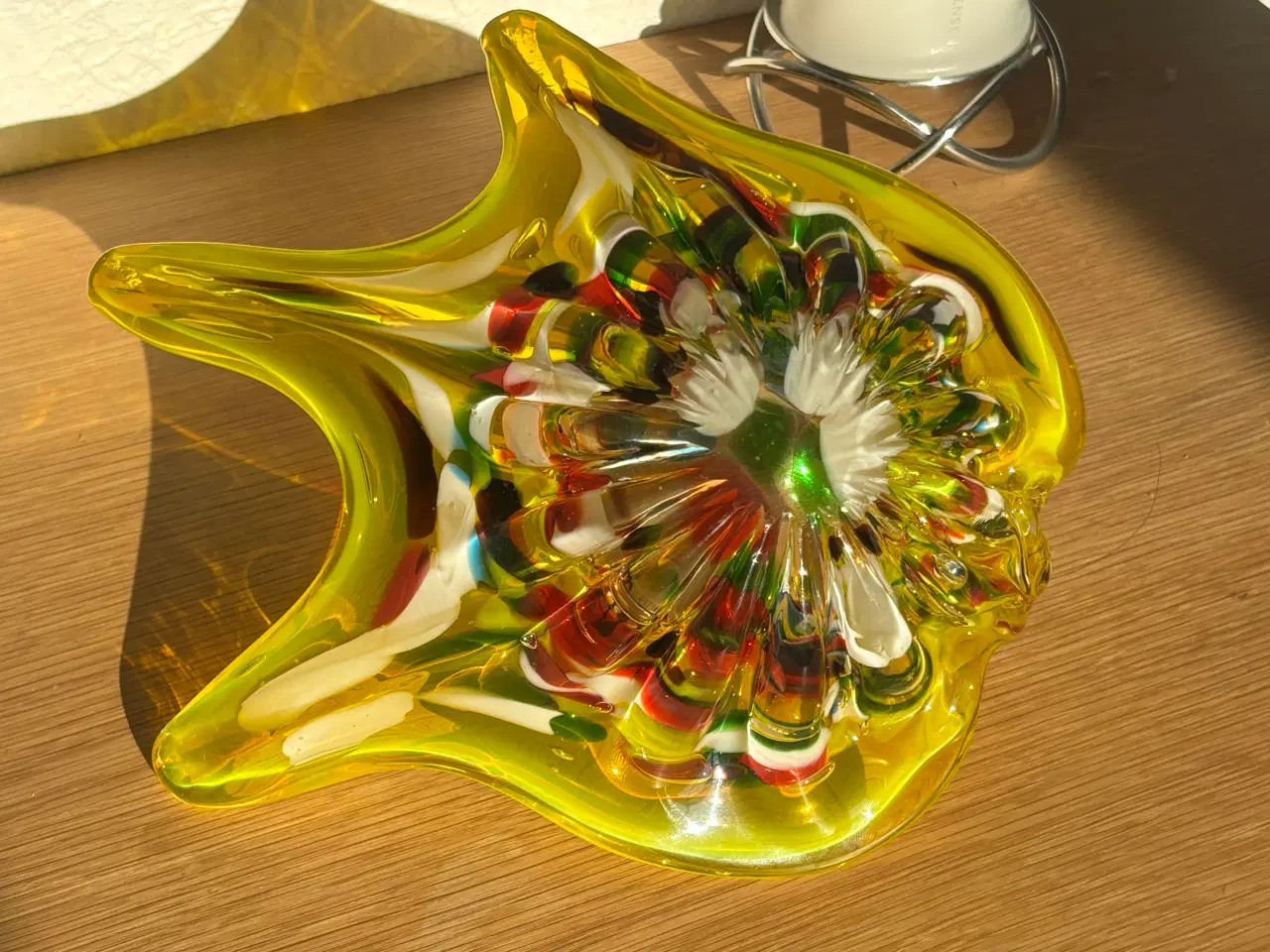 Billede 13 - Smuk vintage Murano-style glas-skulptur – gul fugl