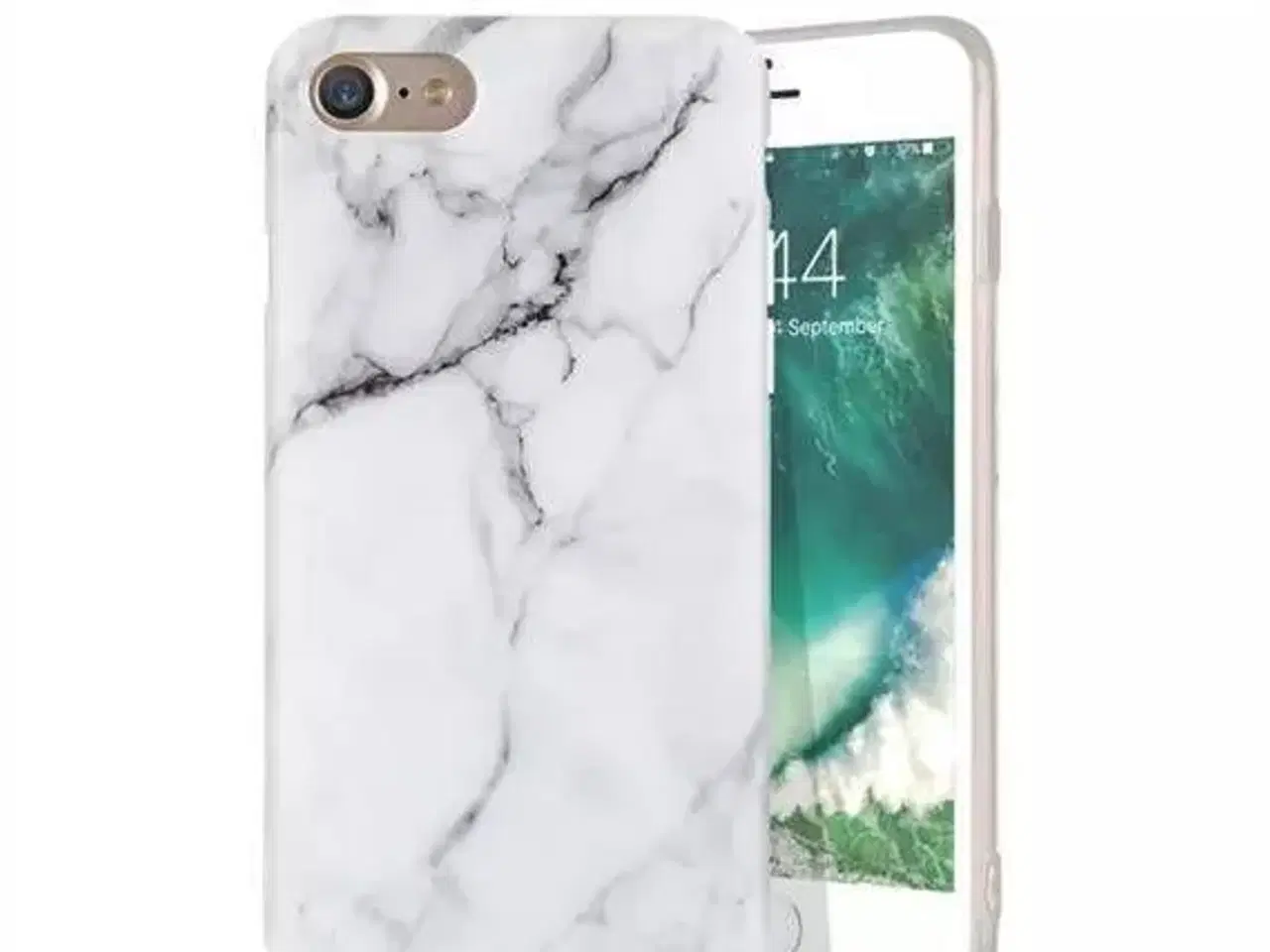 Billede 4 - Hvid marmor cover iPhone 6 6s 7 el 8