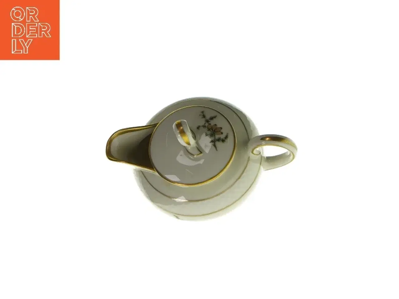 Billede 2 - Kande med blomstermønster.  fra W.J.S (str. HØ:10x9cm)