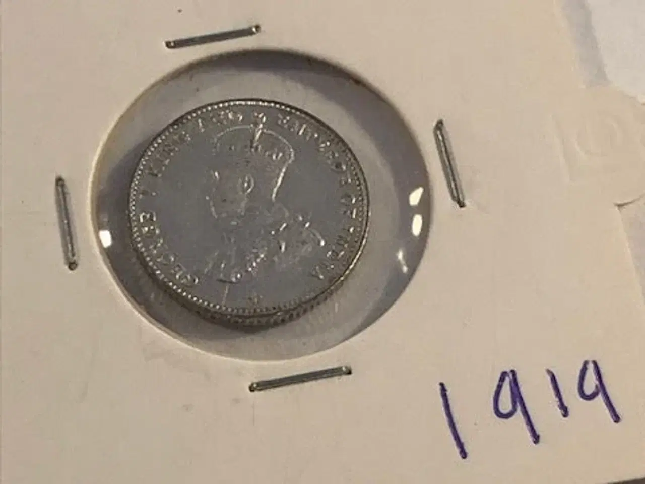 Billede 2 - 10 cent 1919 Straits Settlements