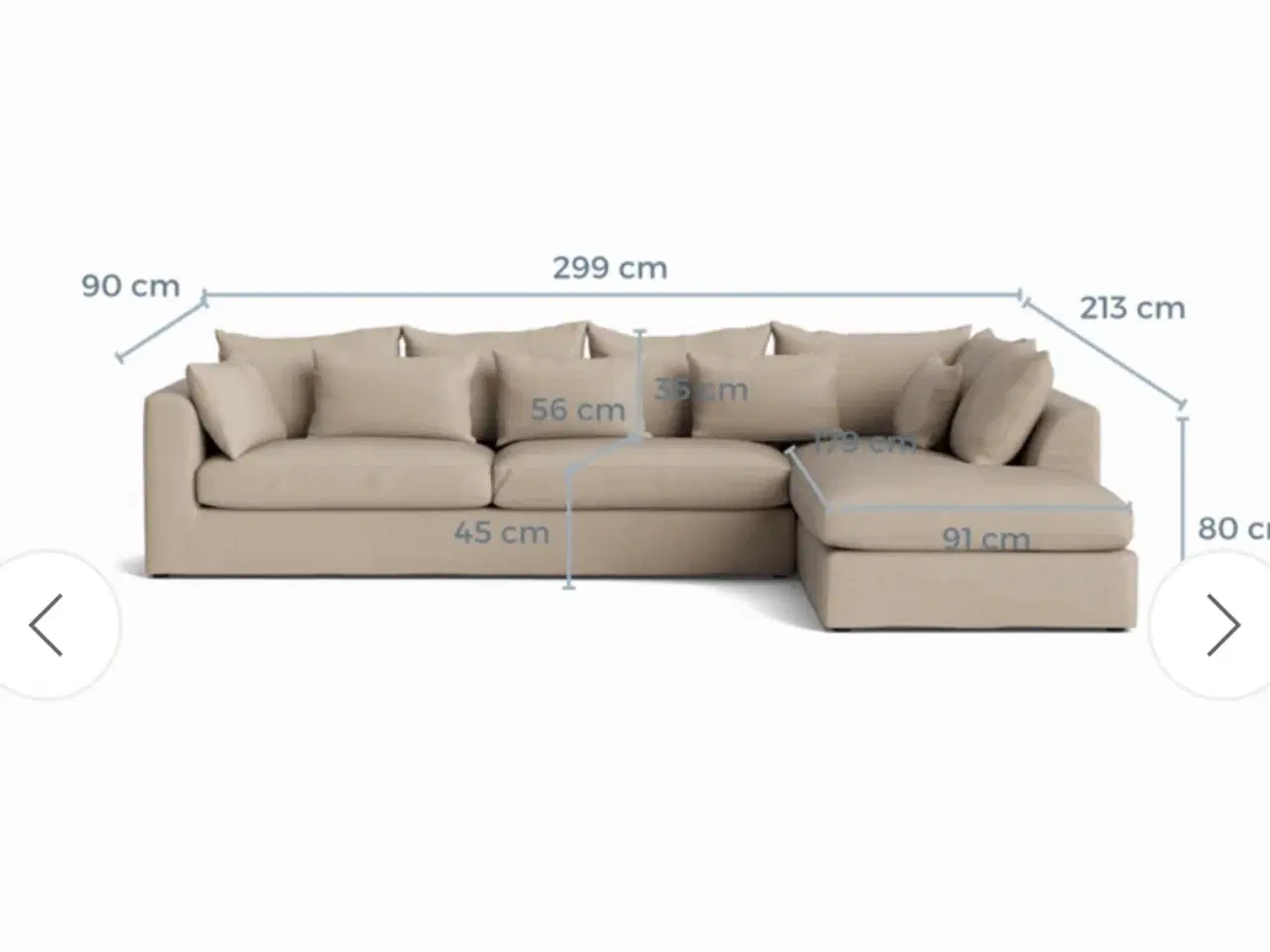 Billede 3 - Beige sofa 