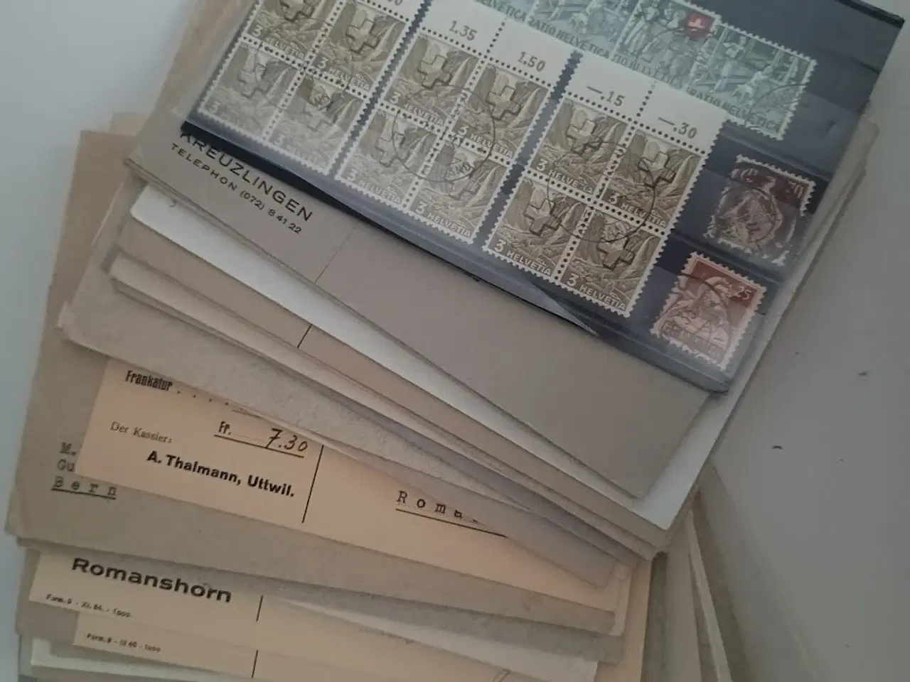 Billede 1 - Helvetia-Schweiz lot med konvolutter