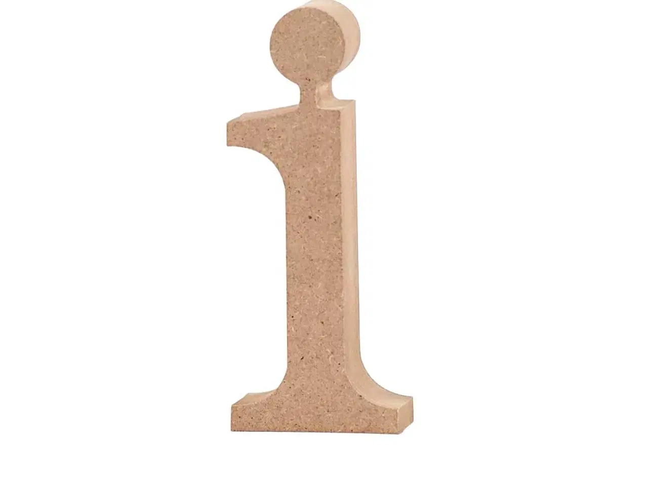 Billede 1 - Elegant Træbogstav 'i' - 10,5 cm Høj