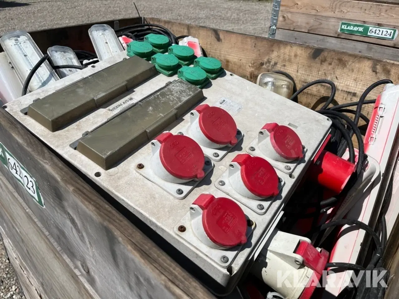 Billede 3 - Arbejdslamper og Byggestrømstavle - 1 palle