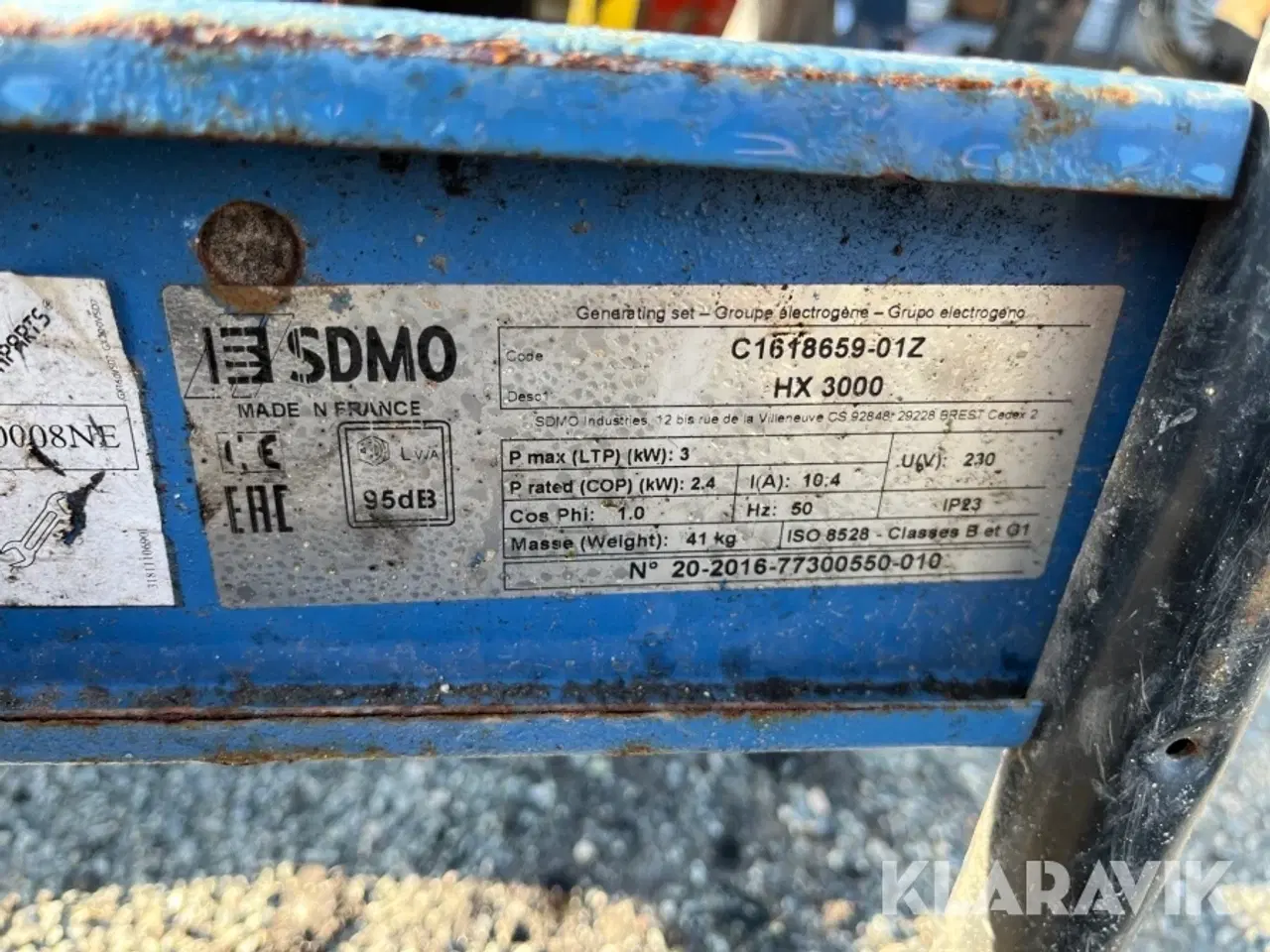 Billede 11 - Pladevibrator Ammann/Wacker/SDMO APF15/40-HX3000-BFS100