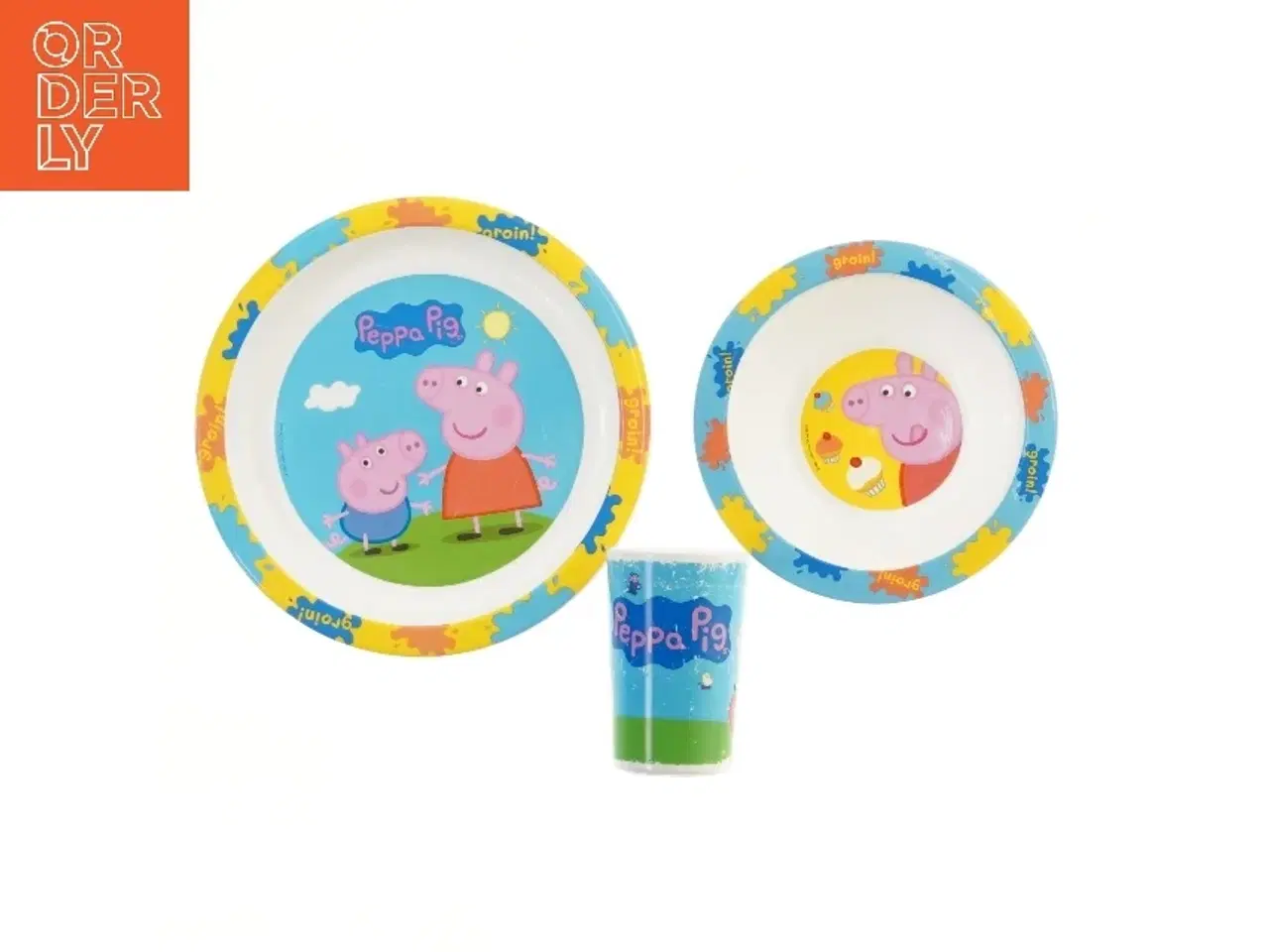 Billede 1 - Peppa Pig børneservice fra Peppa Pig (str. Ø 21 og 15,5 cm)