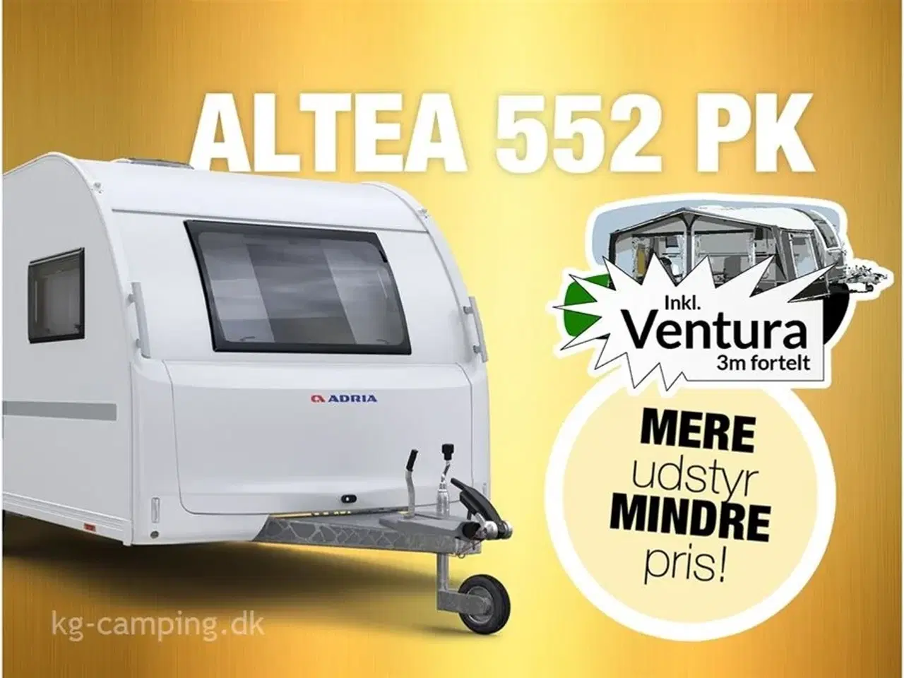 Billede 1 - 2024 - Adria Altea 552 PK M. 3 køjer   Sidste kampagne vogn, nu inklusiv fortelt!